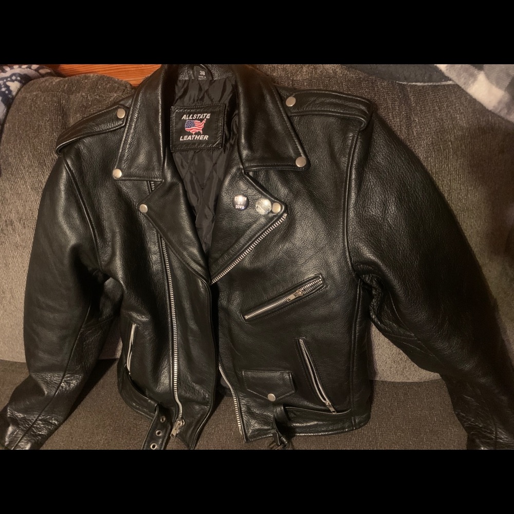 Mens size 38 Allstate leather jacket